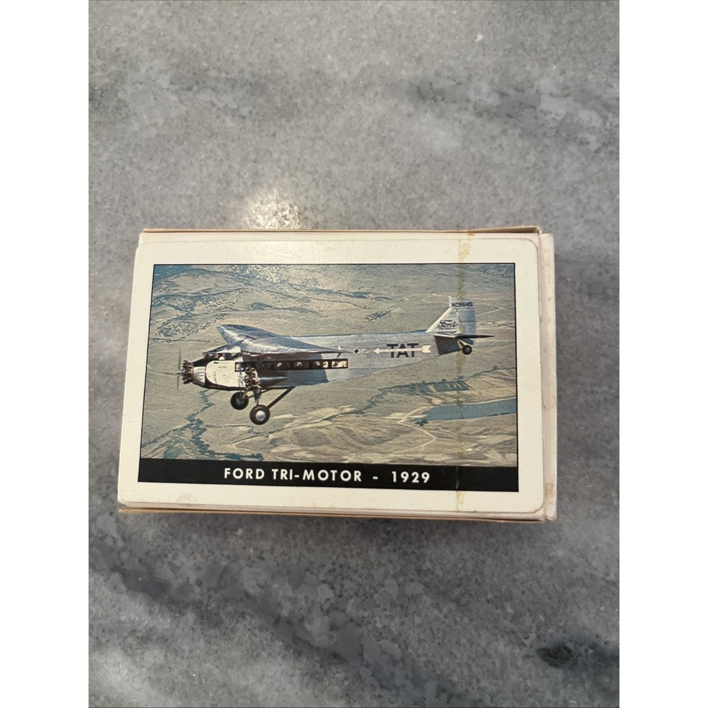 TWA Collector's Series Playing Cards Bridge Size Ford Tri-Motor 1929